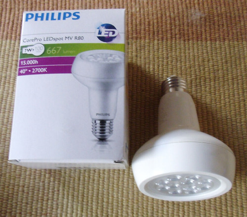 Philips ledspot e27 r80 - r80, 7w